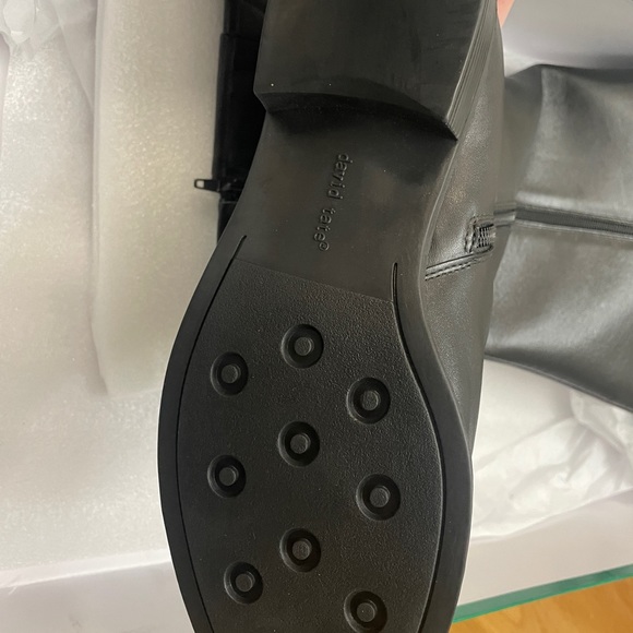 NIB David Tate 10WW Black Knee High Leather Boots - Picture 2 of 4